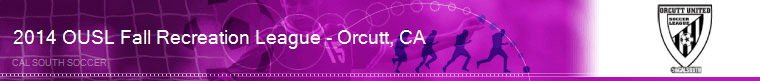 2014 OUSL Fall Recreation League - Orcutt, CA banner